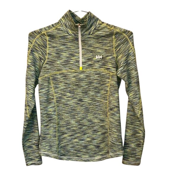 Helly Hansen Tops - Helly Hansen Quarter Zip Pullover Performance Running Mock Neck Shirt Small‎